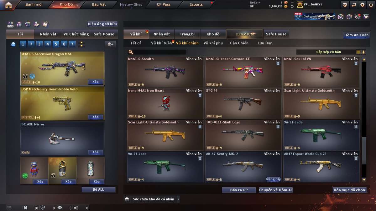 shop acc cf uy tin gia re